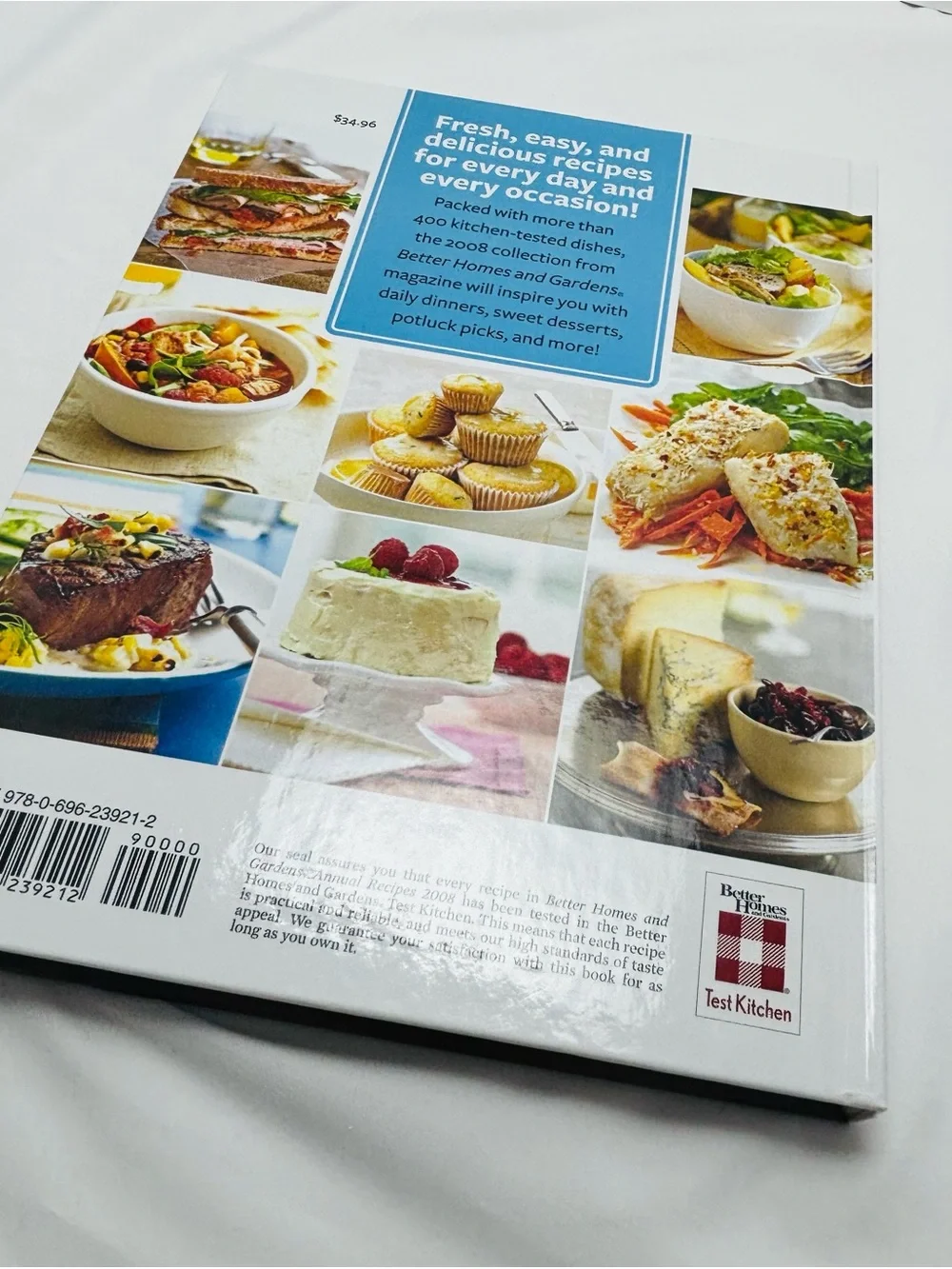 Better Homes And Gardens Annual Recipes Stack - White with Multicolor Titles